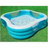 Надувной квадратный бассейн INTEX «Семейная купальня» 57495, 229×229×56 см